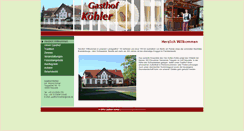 Desktop Screenshot of gasthof-koehler.de